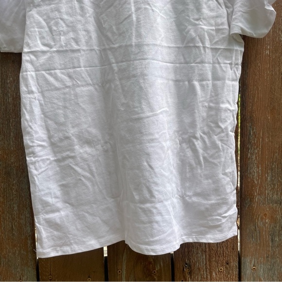 Women’s White Graphic Tee Wife of the Party Colorful Text Size Medium NWT - Picture 7 of 8